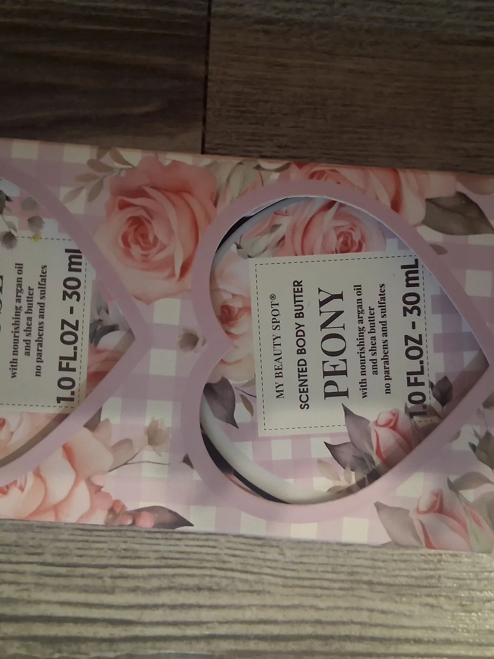 Rose & Peony Scented Body Butter Gift Set - Pink Floral
